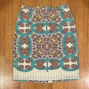 Maeve by Anthropologie Elegant Multicolor Patterned Skirt Size 4